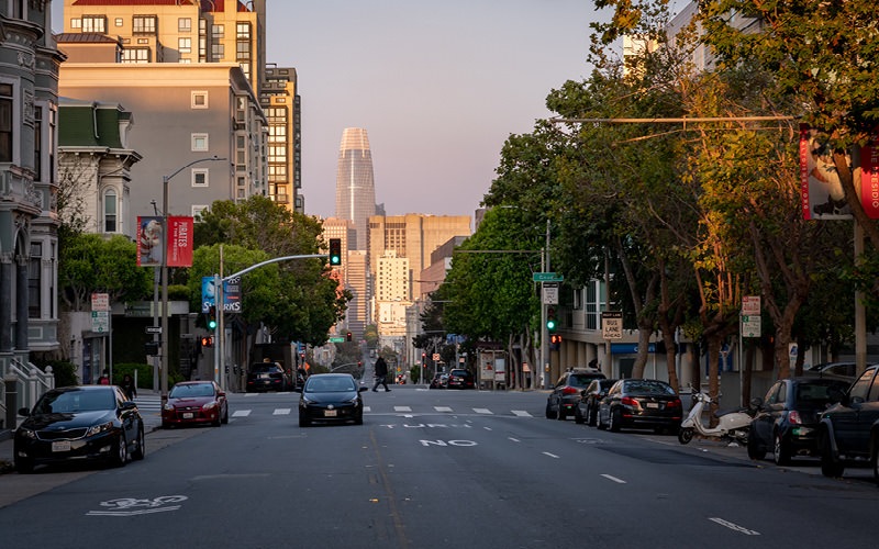 Gough Street in San Francisco, CA